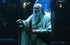 A man with a long white beard and robes holds a staff in a dark, ornate setting. Podgląd zdjęcia produktu