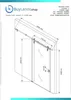 BuyLando 775x2025 mm Glasschiebetür Zimmertür 01 Produktbild-Vorschau 5