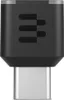 A product shot of a black USB-C adapter with a silver connector. Produktbild-Vorschau