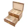 Coffret à bijoux avec 2 tiroirs coulissants en bois 3 Voir les images du produit 6