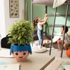 LECHUZA plantpot OJO, oceaanblauw | Plantpot voor kinderen Productafbeelding-voorbeeld 19