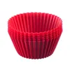 Westmark 6 siliconen muffinvormen, diameter 7 cm, rood, Productafbeelding-voorbeeld 1