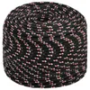 vidaXL Bootsseil Schwarz 6 mm 50 m Polypropylen -  Seile Produktbild-Vorschau 3