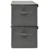 Boîtes de rangement 2 pcs Tissu 50x30x25 cm Anthracite Voir les images du produit 7
