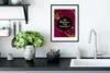 MuchoWow® Gerahmtes Poster Zitat - Frau - Gold - Bordeaux Produktbild-Vorschau 4