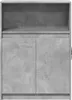 Sideboard mit LED Betongrau 72x34x100 cm Holzwerkstoff Produktbild-Vorschau 5