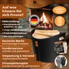 BLACK OAK DAKOTA L 40L Holzkorb Kunstleder schwarz + Produktbild-Vorschau 8