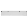 A white, wall-mounted TV cabinet with three doors and two drawers is shown against a white background. Anteprima dell’immagine prodotto