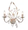 Wandlampe Floral "SURREY" Creme Gold Metall Glas 2-flammig Produktbild-Vorschau 2