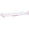 vidaXL Gartenbank-Auflagen 2 Stk. Grau 180x50x7 cm Produktbild-Vorschau 8