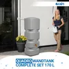 4rain QUADRO wandtank complete-set 170 L betongrijs incl. Productafbeelding-voorbeeld 2