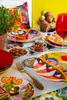 Zestaw naczyń Excelsa 18-częściowy, kolorowa porcelana Podgląd zdjęcia produktu 3