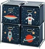 Spielzeugregal mit Behältern Weltraummission, 68 x 35 x 70 Produktbild-Vorschau 1