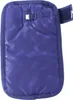 A close-up view of a navy blue horse blanket extender with a silver buckle and a velcro strap. Anteprima dell’immagine prodotto