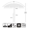 Sekey Sonnenschirme Ø200 cm Balkonschirm Gartenschirm Produktbild-Vorschau 3