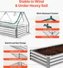 VEVOR Hochbeet Metall 180x90x30 cm, Rechteckiges Produktbild-Vorschau 5