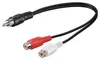 Wentronic AVK 105-020 0.2m, 0.2 m, RCA, 2 x RCA, Schwarz Produktbild-Vorschau 2