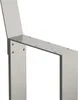 A close-up view of a metal bank leg with a backrest, on a white background. Produktbild-Vorschau
