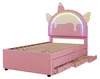 Ulife Kinderbett in Einhornform mit Ausziehbett und Produktbild-Vorschau 8