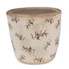 Clayre & Eef Blumentopf Ø 13x12 cm Beige Blau Keramik Produktbild-Vorschau 1