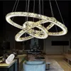 UISEBRT 96W LED Crystal Design Závěsné svítidlo Tři kroužky Náhled obrázku produktu 4