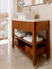 A bathroom vanity with a vessel sink. Produktbild-Vorschau