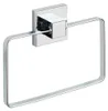 WENKO Handtuch Halter QUADRO ohne bohren Edelstahl Ring Produktbild-Vorschau 1