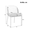Set di 6 sedie da pranzo ergonomiche, con gambe inclinate, Anteprima dell’immagine prodotto 2