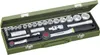 A toolset in a green metal case. Produktbild-Vorschau