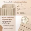 Floranica vysoké drevené ohraničenie záhona 20 x 100 cm Náhľad obrázku produktu 3