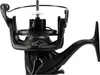 A close-up studio shot of a black fishing reel. Náhled obrázku produktu