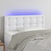 vidaXL LED Kopfteil Weiß 90x5x78/88 cm Kunstleder Produktbild-Vorschau 2
