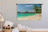MuchoWow® Wandteppich Wandbehang Tropisch - Wasser - Blau Produktbild-Vorschau 3