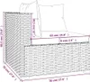 vidaXL 5-tlg. Garten-Lounge-Set mit Kissen Poly Rattan Produktbild-Vorschau 8