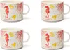 Excelsa Set mit 4 Jumbo-Tassen Coral Porzellan 50 cl Bunt Produktbild-Vorschau 1