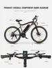 Diagram showing the components of an electric bicycle and its handlebars. Produktbild-Vorschau