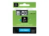 DYMO D1  Schriftband 40910   9mmx7.0m schwarz->transp. Anteprima dell’immagine prodotto 5