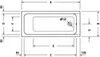 Duravit Einbauwanne D-CODE Rechteck, weiss 160 x 70 x 42 cm Produktbild-Vorschau 7