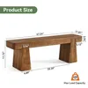 Banc en bois massif, banc d'entrée de style rustique en Voir les images du produit 9