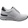A side view of a white sneaker with black accents. Produktbild-Vorschau