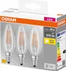OSRAM LED BASE FILAMENT CLB 40 4W/827 kl. 470LM E14 VE=3 Náhled obrázku produktu 12