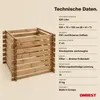 Holzkomposter Garten ONBEST | 520 Liter | 100x100x72 cm | Produktbild-Vorschau 10
