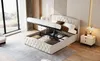 Letto imbottito 160x200cm con rete a doghe, letto a molle Anteprima dell’immagine prodotto 16