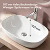 doporro Aufsatzwaschbecken Keramik Waschbecken Waschschlae Produktbild-Vorschau 8