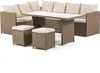Ensemble de jardin en poly rotin avec canapé d'angle pour 7 Voir les images du produit 1