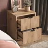 Nočný stolík Vicco Eliza Dub Viking/čierna 40 x 55.4 cm s 2 Náhľad obrázku produktu 5