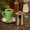 COM-FOUR® 350 ml Milchkännchen mit Deckel - Edelstahl Produktbild-Vorschau 2
