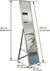 A full-length mirror with dimensions indicated by measurement lines and text. Náhled obrázku produktu