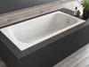 BADLAND Badewanne Rechteck Classic SLIM 130x70 Rand 17mm Produktbild-Vorschau 1