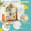 COSTWAY Dětský regál ve tvaru domečku, dětský regál se 2 Náhled obrázku produktu 6